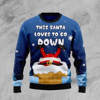 Santa Goes Down Ugly Christmas Sweater | Favorety UK