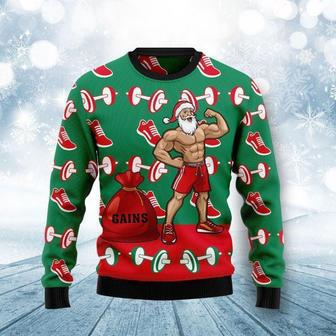 Santa Gym Ugly Christmas Sweater | Favorety DE