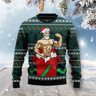 Santa Gymnastic Ugly Christmas Sweater | Favorety