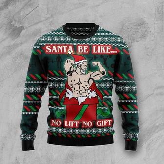 Santa No Lift No Gift Ugly Christmas Sweater | Favorety DE