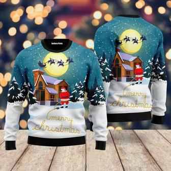 Santa Peeing Ugly Christmas Sweater For Men & Women | Favorety