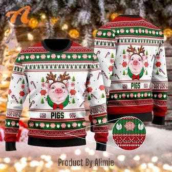 Santa Pig Marry Xmas Ugly Christmas Sweater, Jumpers | Favorety CA