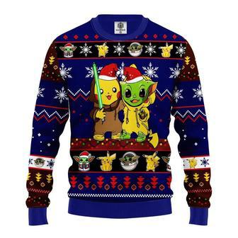 Santa Pikachu And Baby Yoda Ugly Christmas Sweater, Jumper | Favorety AU