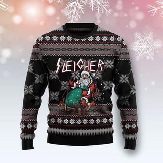 Santa Sleigher Ugly Christmas Sweater | Favorety