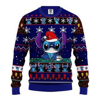 Santa Stitch Lilo And Stitch Disney Ugly Christmas Sweater, Jumpers | Favorety CA