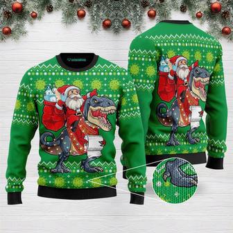 Santa Tree Rex Ugly Christmas Sweater | Favorety