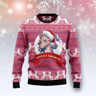 Santas Favorite Unicorn Ugly Christmas Sweater | Favorety AU