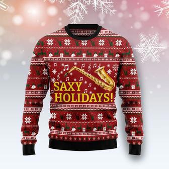 Saxy Holidays Saxophone Ugly Christmas Sweater | Favorety DE