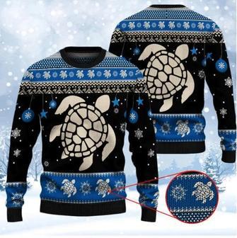 Sea Turtle Winter Ugly Christmas Sweater | Favorety DE