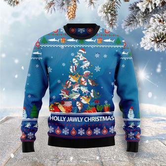 Shark Holly Jawly Ugly Christmas Sweater | Favorety CA