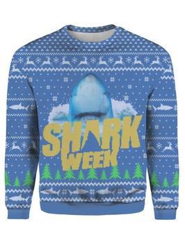 Shark Week Ugly Christmas Sweater | Favorety AU