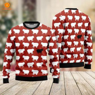 Sheep Black And White Ugly Christmas Sweater For Men & Women | Favorety UK