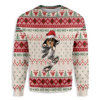 Shetland Sheepdog Scratch Ugly Christmas Sweater | Favorety DE