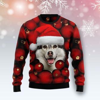 Siberian Husky Ornament Ugly Christmas Sweater | Favorety AU