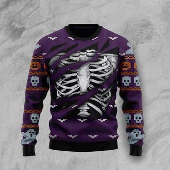 Skeleton Halloween Ugly Christmas Sweater | Favorety UK