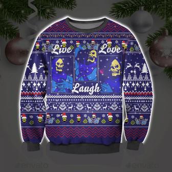 Skeletor Live Laugh Love Ugly Christmas Sweater | Favorety AU