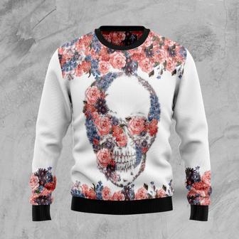 Skull Flowers Ugly Christmas Sweater | Favorety UK