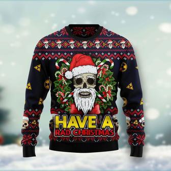 Skull Have A Rad Christmas Ugly Christmas Sweater | Favorety