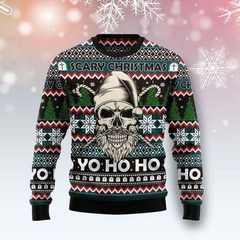 Skull Scary Ugly Christmas Sweater | Favorety