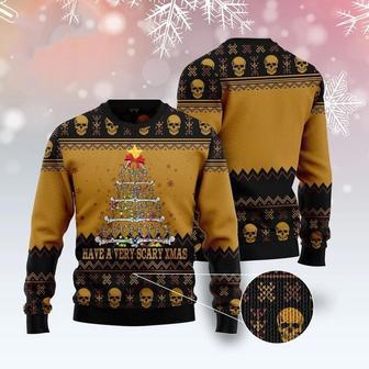 Skull Very Scary Ugly Christmas Sweater | Favorety AU