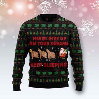 Sloth Keep Sleeping Ugly Christmas Sweater | Favorety AU