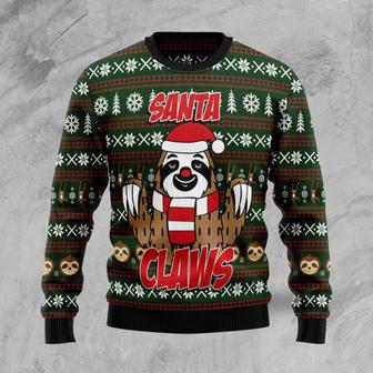 Sloth Santa Claws Ugly Christmas Sweater | Favorety AU