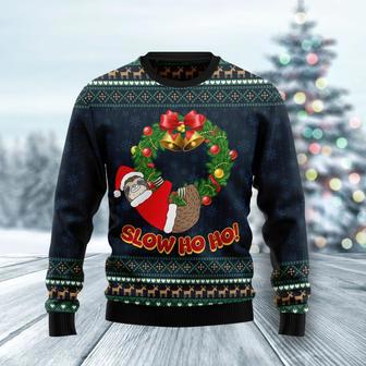 Sloth Slow Ho Ho Ugly Christmas Sweater | Favorety CA