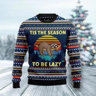 Sloth Tis The Season Ugly Christmas Sweater | Favorety