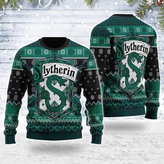 Slytherin Through The Snow Christmas Sweater | Favorety UK