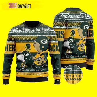 Snoopy Lover Green Bay Packers Ugly Christmas Sweater, Jumper | Favorety UK