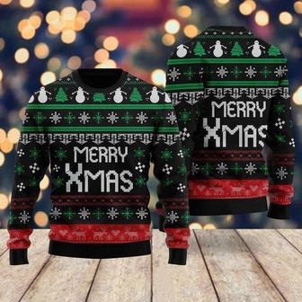 Snow Man Merry Xmas Ugly Christmas Sweater For Men & Women | Favorety