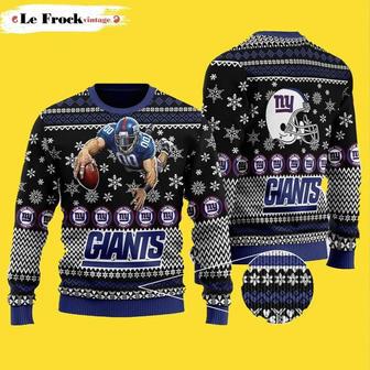 Snow New York Giants Ugly Christmas Sweater, Jumper | Favorety UK