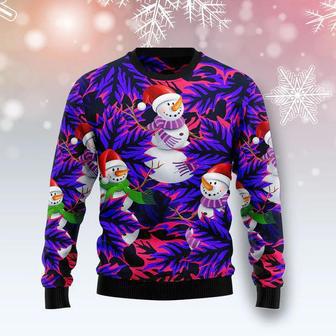 Snowman Leaves Ugly Christmas Sweater For Men & Women | Favorety