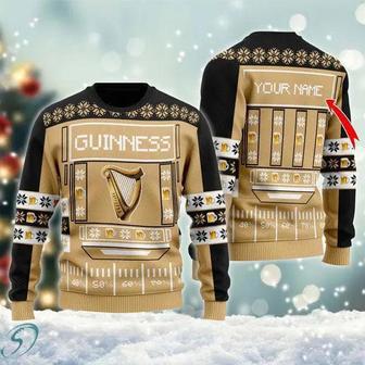 Snowy Guinness Beer Ugly Christmas Sweater, Jumpers | Favorety UK