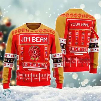 Snowy Jim Beam Ugly Christmas Sweater, Jumpers | Favorety DE