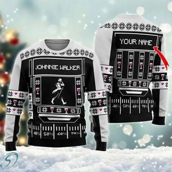 Snowy Johnnie Walker Ugly Christmas Sweater, Jumpers | Favorety CA