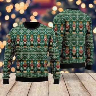 Son Of Nutcracker Snowflakes Pattern Ugly Christmas Sweater For Men & Women | Favorety CA