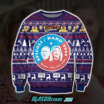 Spicoli 2020 Aloha It'S Our Time Print Ugly Christmas Sweater | Favorety UK