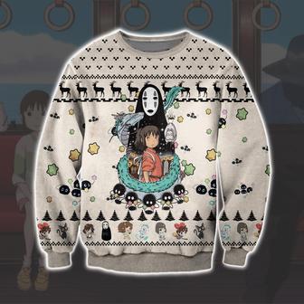 Spirited Away Studio Ghibli Print Ugly Christmas Sweater | Favorety