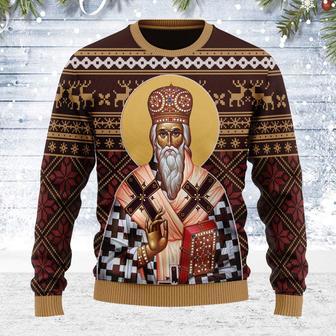 St. Vasilije of Ostrog Ugly Christmas Sweater | Favorety CA