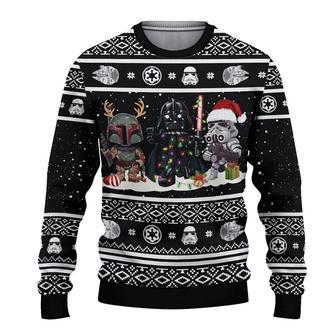 Star Wars Darth Vader Boba Fett Stormtrooper Ugly Sweater Gifts | Favorety UK