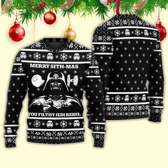 Star Wars Merry Sithmas You Filthy Jedi Rebel Ugly Christmas Sweater | Favorety DE