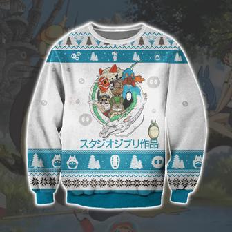 Studio Ghibli Print Ugly Christmas Sweater | Favorety CA