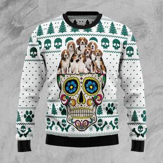 Sugar Skull Beagles Dog Ugly Christmas Sweater | Favorety AU