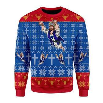 Super Jesus Ugly Christmas Sweater | Favorety CA