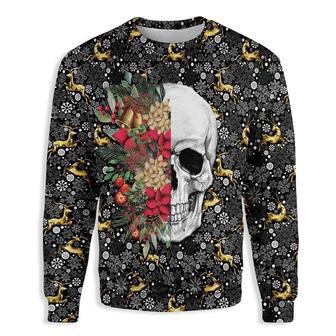 Symmetric Skull Ugly Christmas Sweater | Favorety CA