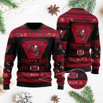 Tampa Bay Buccaneers Football Team Personalized Ugly Christmas Sweater | Favorety DE