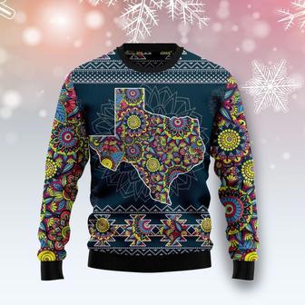 Texas Blue Mandala Ugly Christmas Sweater | Favorety UK