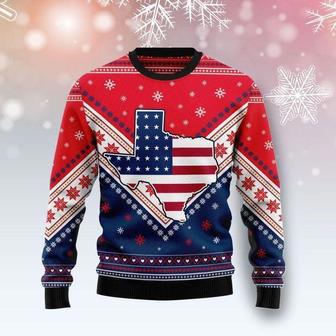 Texas US Flag Ugly Christmas Sweater | Favorety UK