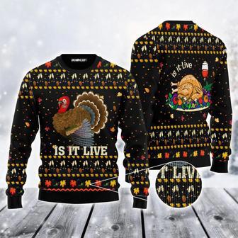 Thanksgiving Ugly Sweater, Funny Turkey Is It Live Ugly Sweater For Men & Women | Favorety AU